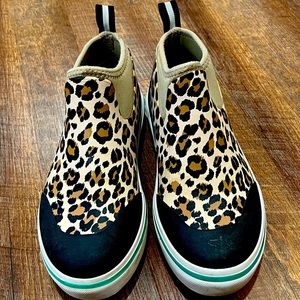 Women’s leopard print camp boots